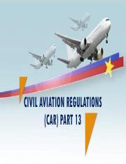 PCAR PART 13 .